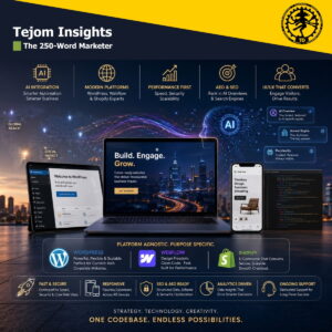 Full-Stack Website Development at Tejom Digital: AI & Web